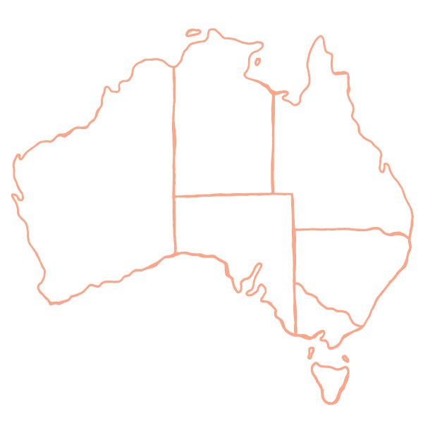 Australia-Map-Pink