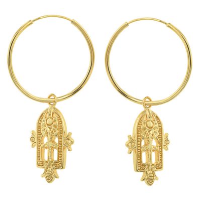 Eastern Amulet Earring Gold