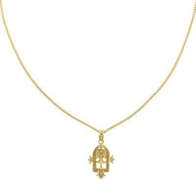 Eastern Amulet Necklace Gold