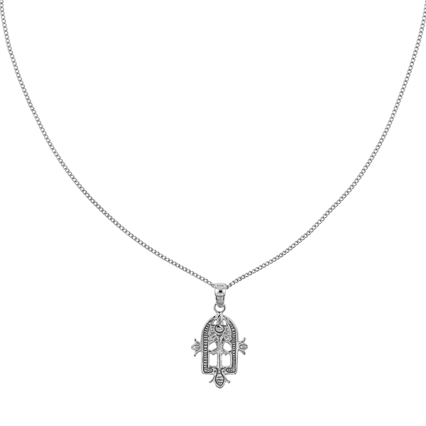 Eastern Amulet Necklace Sterling Silver