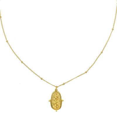 Neptune Pendant Necklace Gold