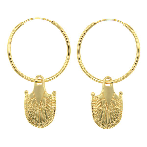 Oasis Palm Earring Gold