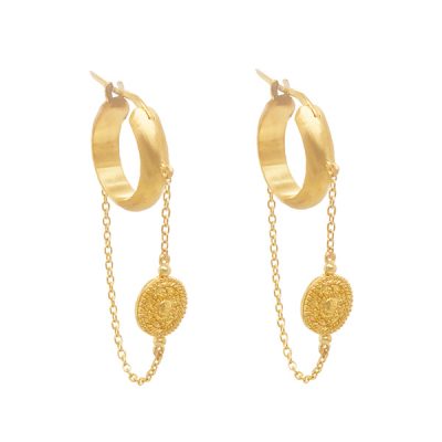 Roman Chain Hoops – Ethical Gold