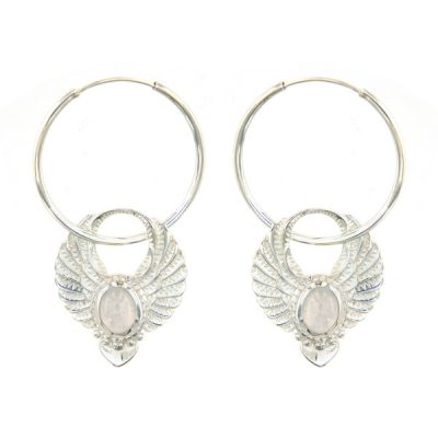 Sacred Wing Sterling Silver Moonstone