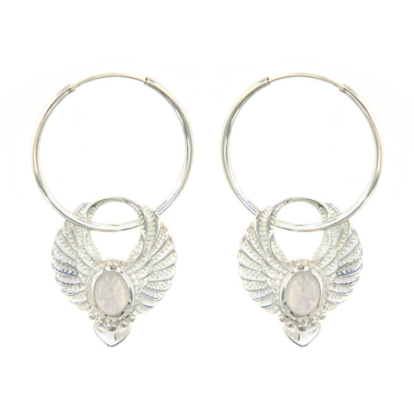 Sacred Wing Sterling Silver Moonstone