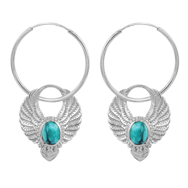 Sacred Wings Sterling Silver Turquoise